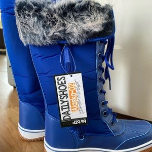 Royal Blue Snow Boots